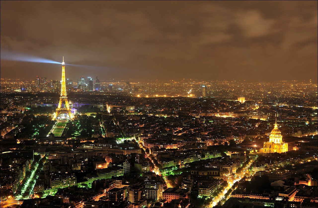 Вид на Париж из башни Монпарнас