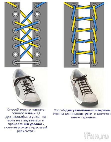 Схема шнуровки берцев