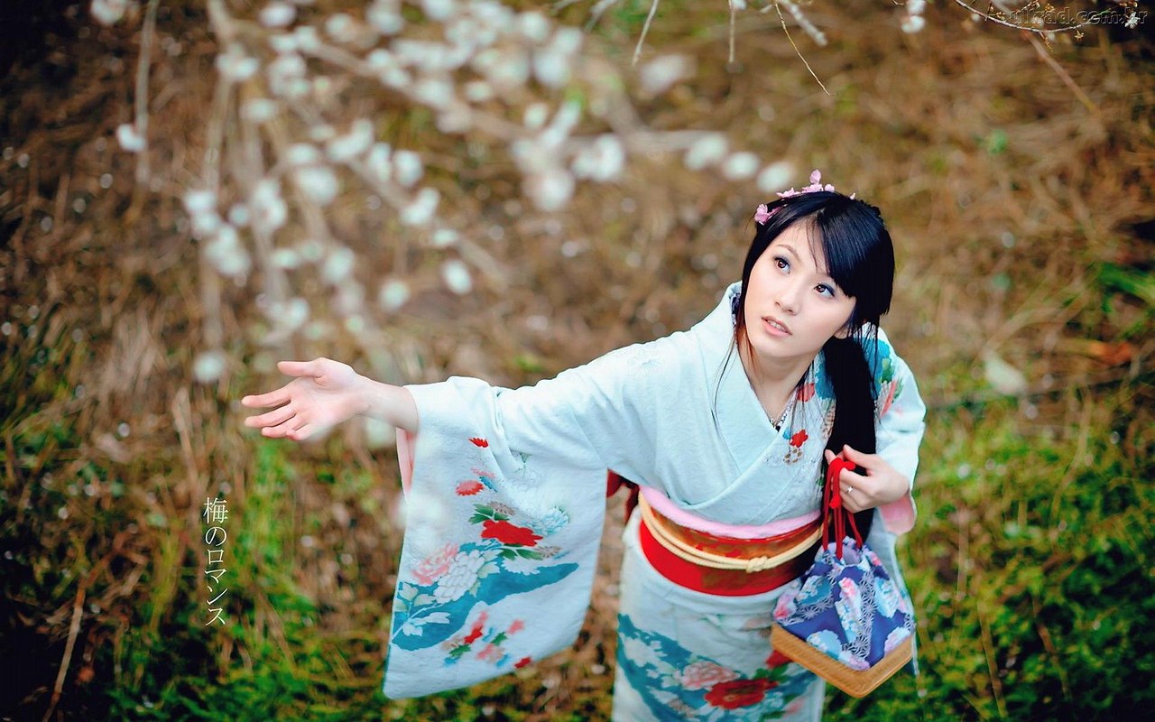 Японские женщины в кимоно