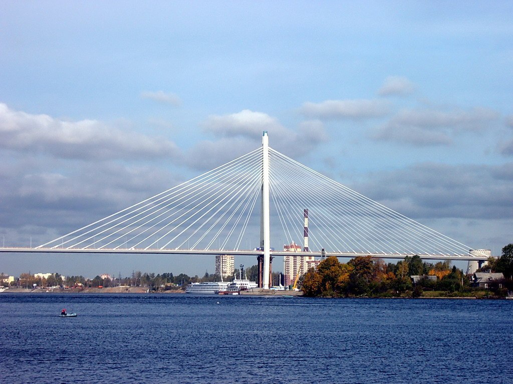 Большой обуховский мост в санкт петербурге фото