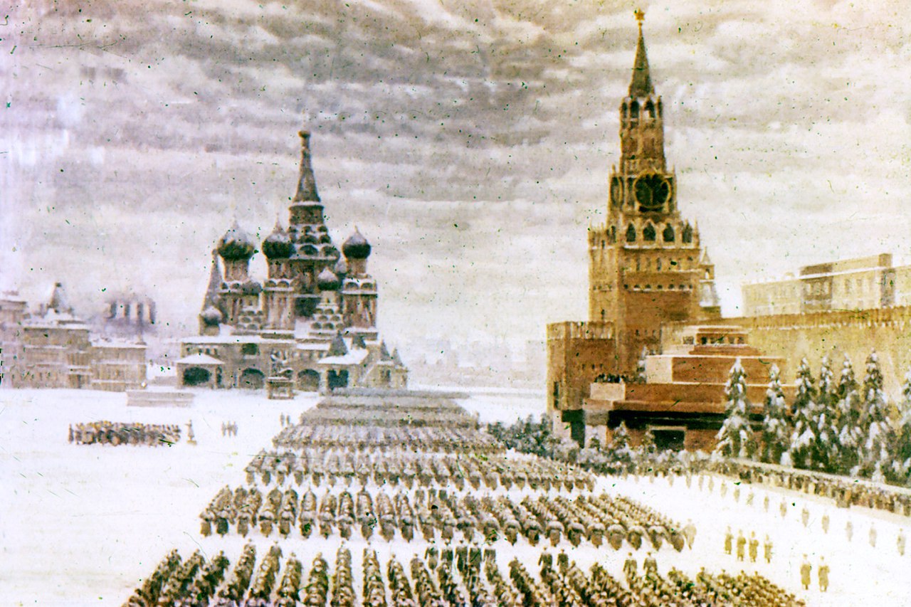 парад на красной площади 7 ноября 1941 года