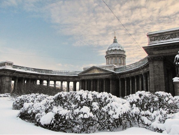 Зимний Санкт Петербург Казанский собор