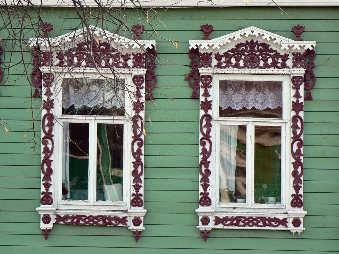 Наличники на окна в деревянном доме фото старинные
