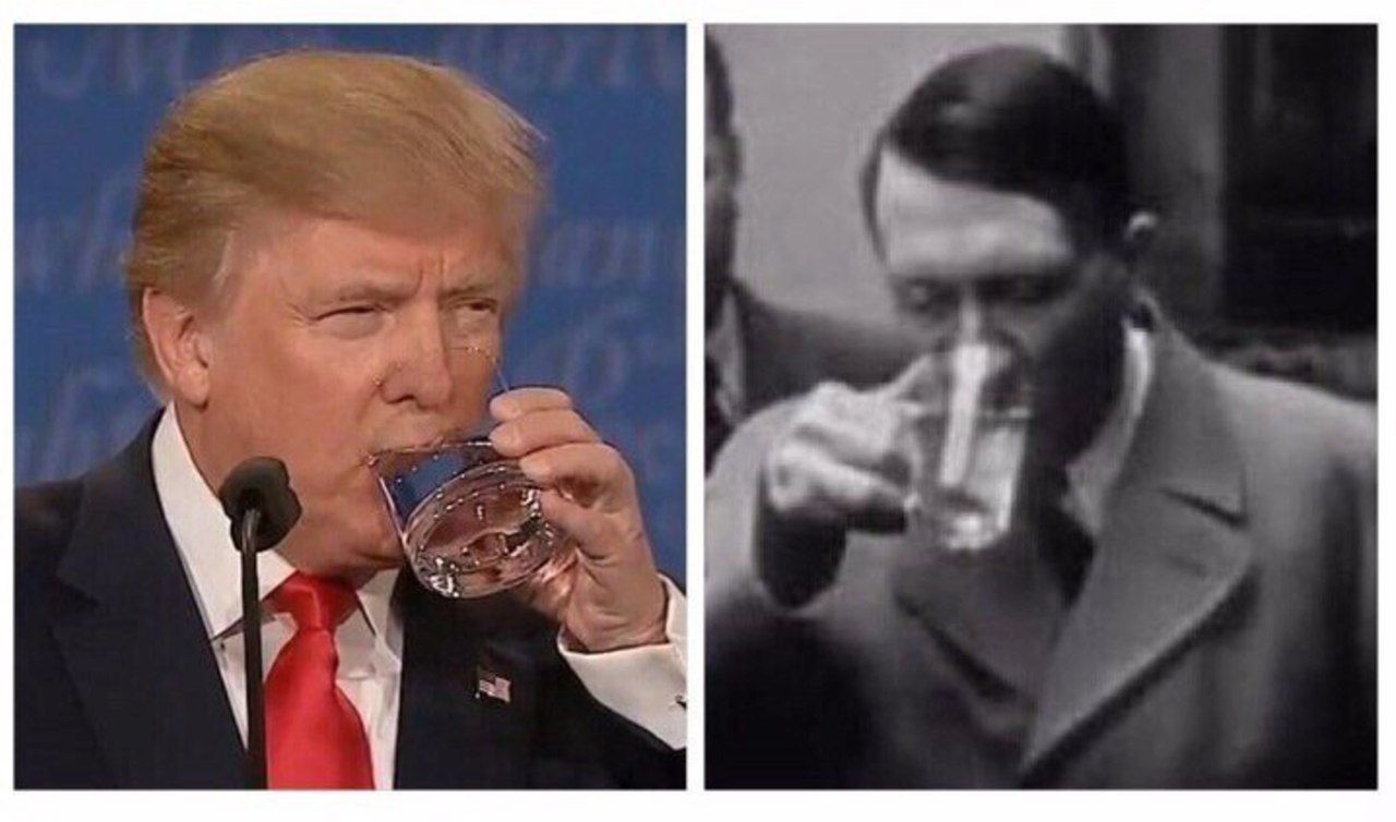 Trump Hitler Water