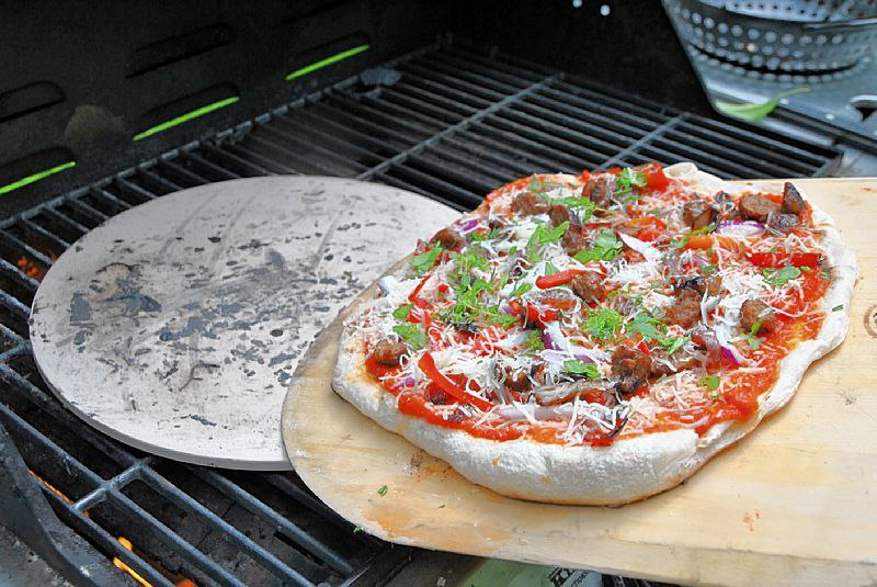 Пицца на мангале на решетке рецепт с фото
