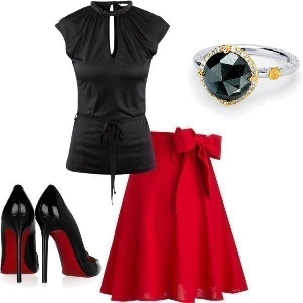 Красно Черное Платье Мода