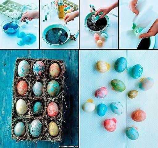 Как оригинально и красиво покрасить яйца. Любой из предложенных способов сделает яйца не просто ... - 2