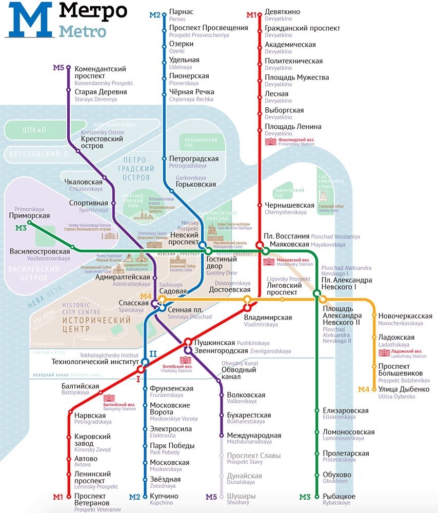 Санкт петербург карта ст московская