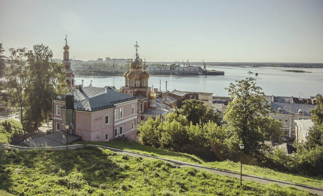 Нижний новгород фото слияние оки и волги