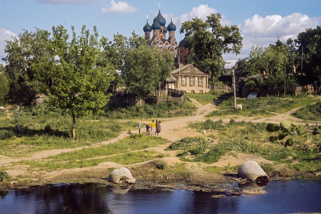 Село Алексеевское, Тихвинская Церковь, река Копытовка, 1962 год.