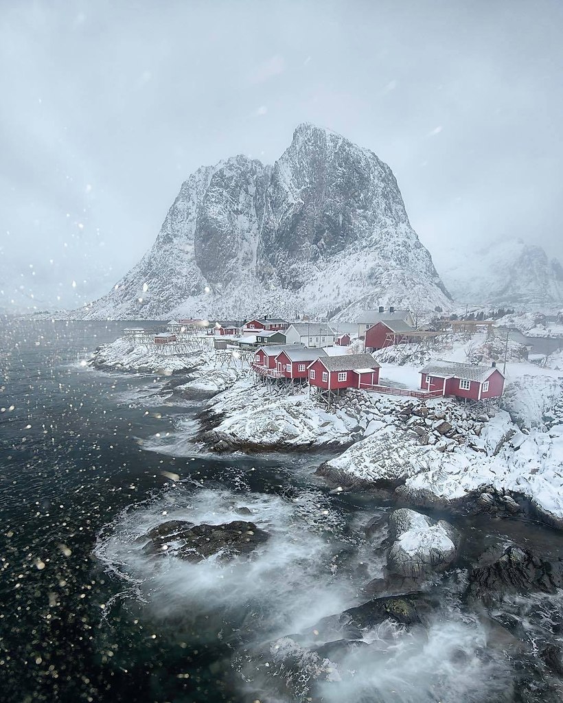 Норвегия снег