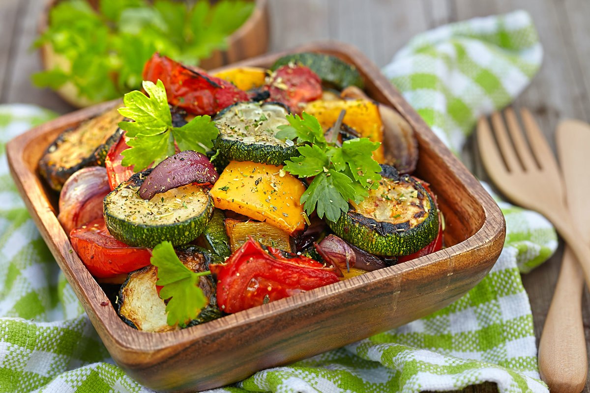 Салат из печеных баклажанов греческая кухня