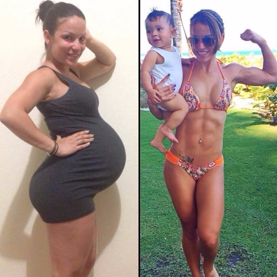 Фото девушки после родов фото до и после
