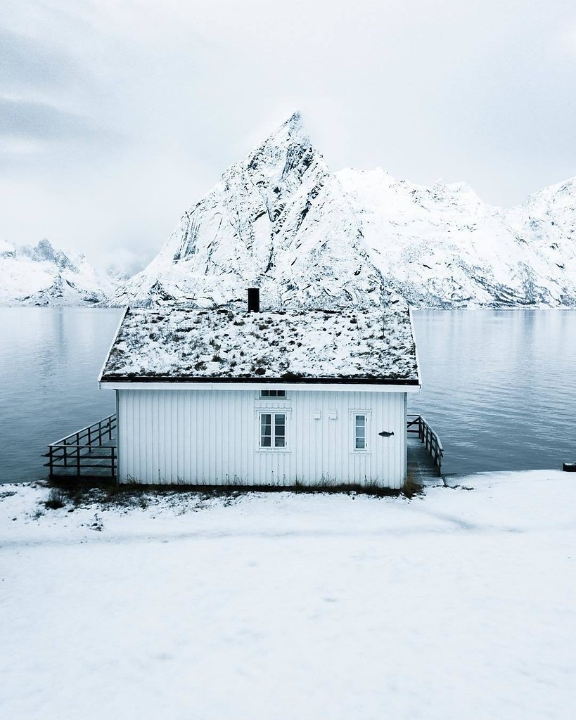 Дом в Норвегии зима