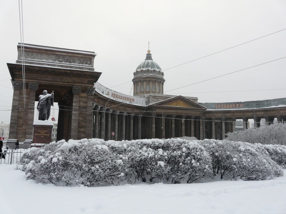 Зимний Санкт Петербург Казанский собор