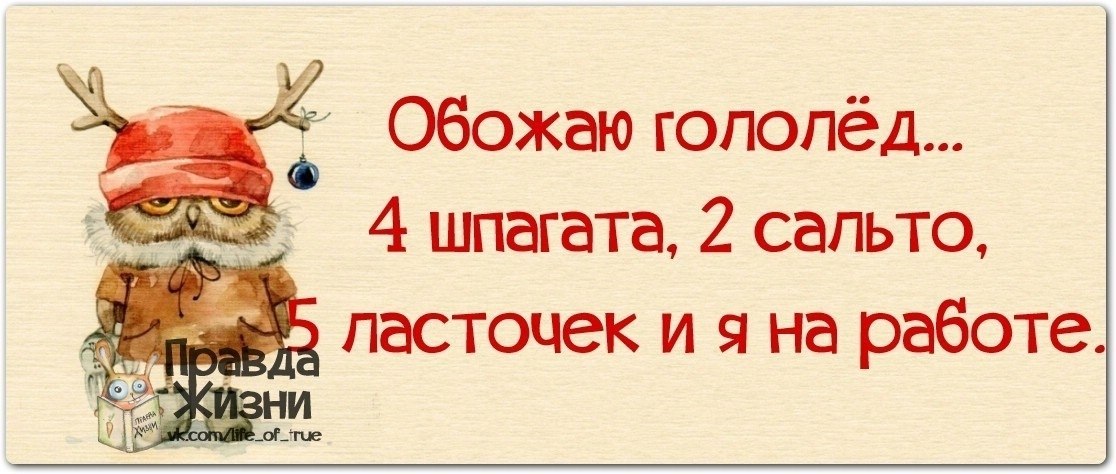 Гололед прикольные картинки доброе утро