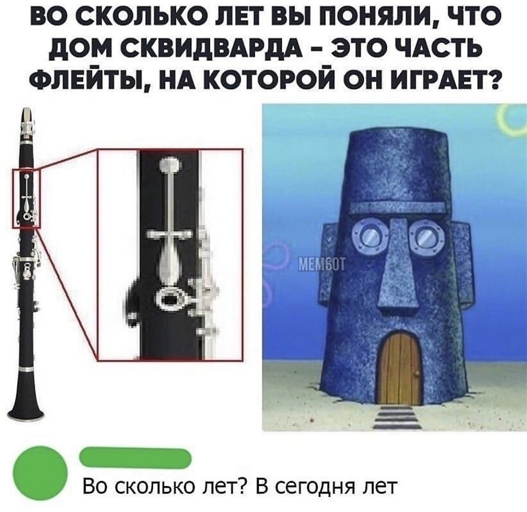 Дом Сквидварда это часть флейты