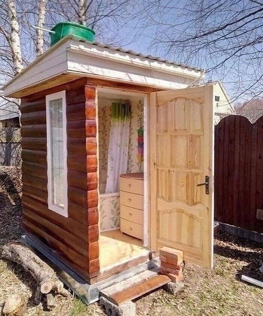 Проект деревянного летнего душа