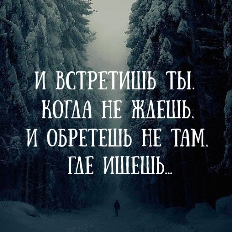 И встретишь ты когда не ждешь и обретешь не там где ищешь картинки