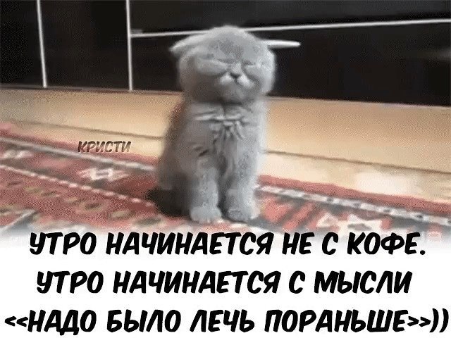 Утро начинается не с кофе а с мысли о хорошем картинки