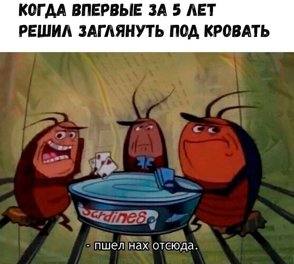 Мем про тараканов в голове