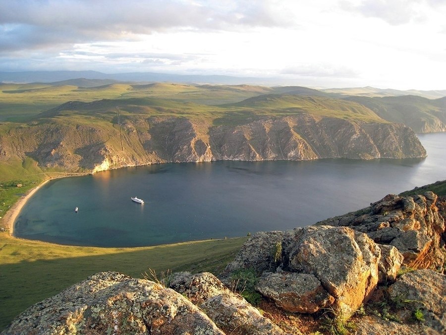 Озеро байкал сверху