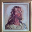 JANLYNN. &quot;Portrait of CHRIST&quot;. 25x25 cm.     , .