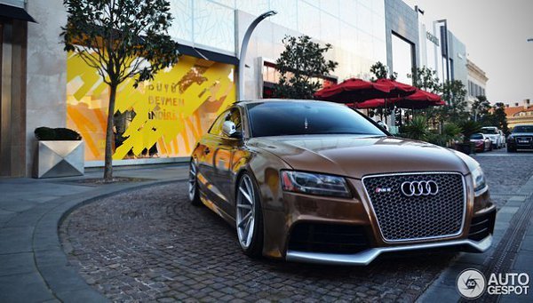 Audi S5 with Rieger RS5-style bodykit and Vossen wheels. - 3