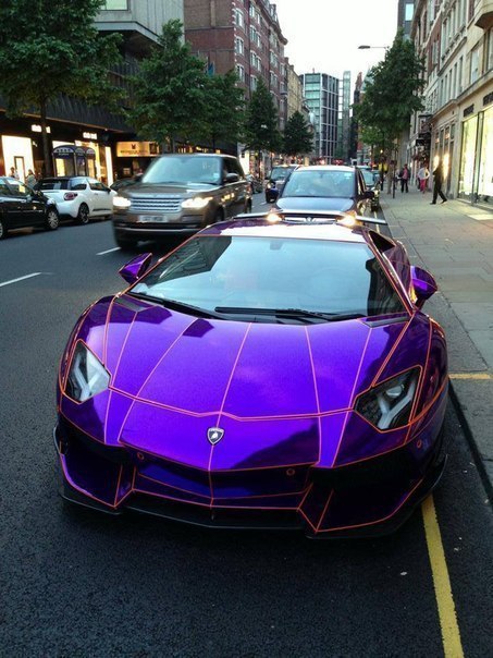 Chrome Purple Lamborghini Aventador By LB-Performance - 3