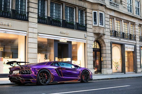 Chrome Purple Lamborghini Aventador By LB-Performance - 5