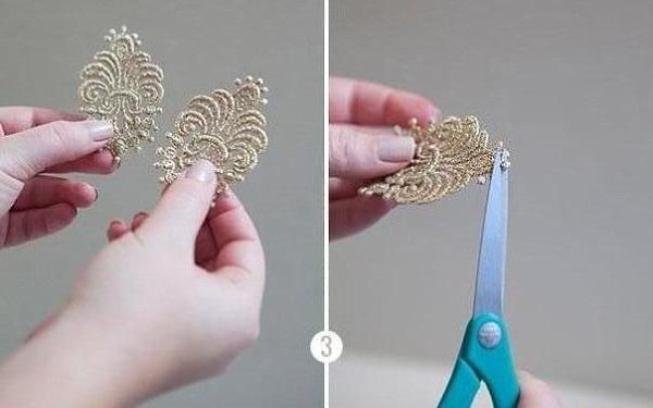 Серьги из кружева. Невероятно красивый акссеуар можешь сделать сама и быть неотразимой! ... - 4