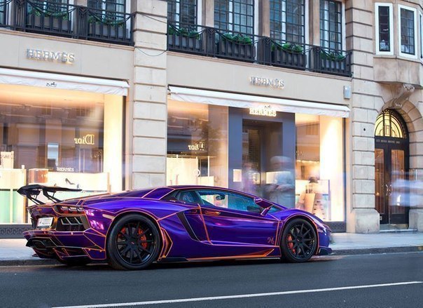 Chrome Purple Lamborghini Aventador By LB-Performance - 4