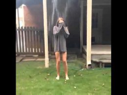 Ice bucket challenge fail