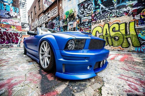 Ford Mustang Convertible on Vossen Wheels. - 7