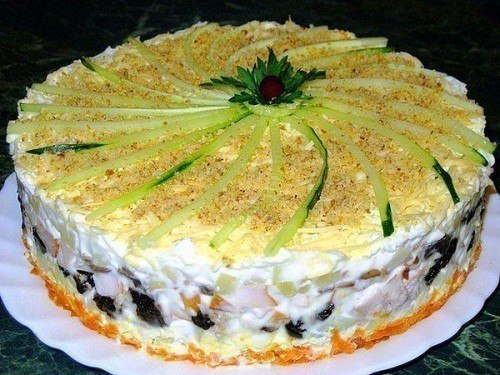 Салаты с копченой курицей: ТОР - 8 рецептов.Копченая курица вкусна сама по себе, ну а разные ...