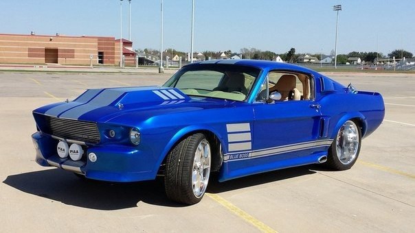 Ford Mustang Blue Boss Custom