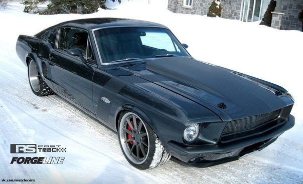 1968 Ford Mustang on Forgeline RB3C Wheels. - 3