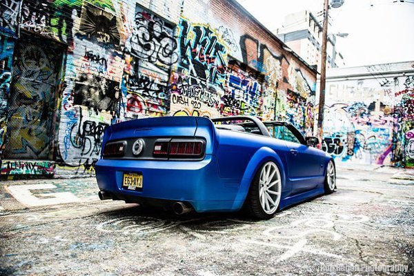 Ford Mustang Convertible on Vossen Wheels. - 5