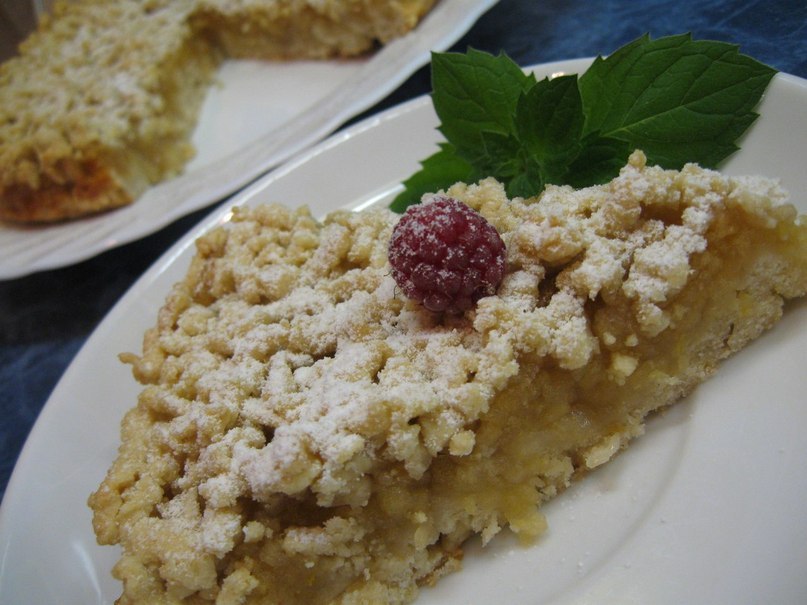 Тёртый пирог с яблочной начинкой.Простейший и вкуснейший пирог)Для теста 250 гр муки 100гр ...