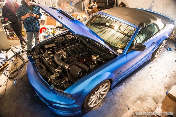 Ford Mustang Convertible on Vossen Wheels. - 8