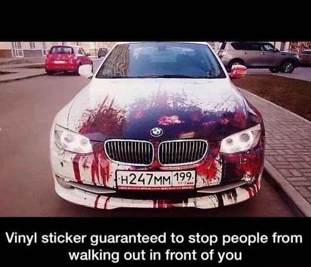 Cool sticker - not for the faint-hearted... :)