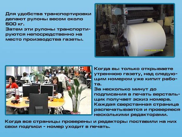 КАК ПРОИЗВОДЯТ ГАЗЕТЫ? Описание практически полного цикла изготовления свежих газет и печатных ... - 4