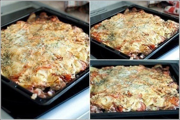 Мясо "под шубой" Ингредиенты: свинина - 1 кг (если не любите свинину, то можно взять 2 ...