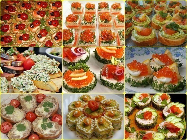 10 вариантов закусочных бутербродов.1. Закусочные бутерброды с печенью трески Ингредиенты: · печень ...
