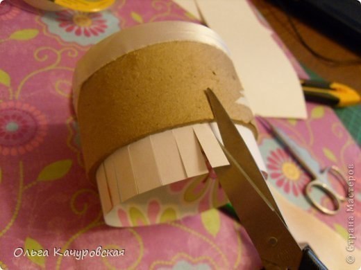 Шкатулочки из бобины от скотча. Мастер-класс. Автор: Ольга Качуровская - 2
