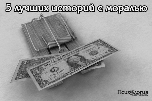 5 лучших историй с моралью.1. Однажды мышь заметила, что озяин фермы поставил мышеловку. Она ...