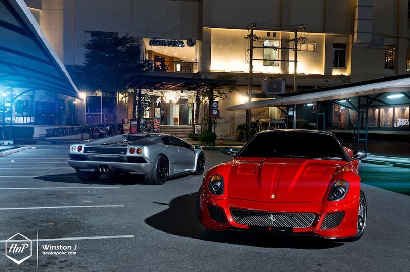 Ferrari 599 GTO & Lamborghini Diablo VT.