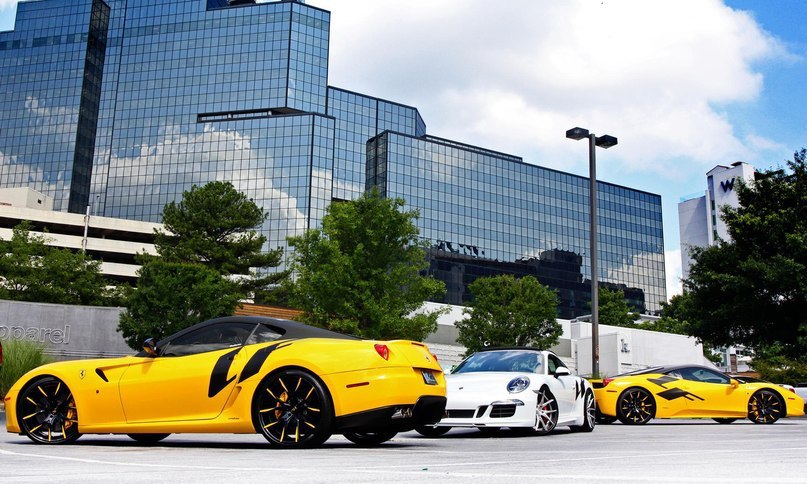 Ferrari 599 GTB Fiorano, Ferrari 458 Italia  Porsche 911. - 3