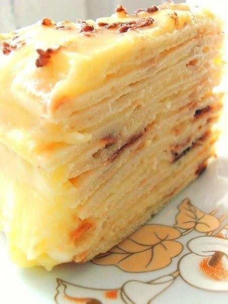 Сказочно вкусный торт с творожным заварным кремом.Ингредиенты:для теста:-100 г сливочного масла;-2 ...