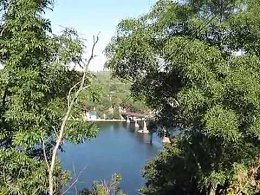 Скоростной канатный спуск через Днепр (Троллей).